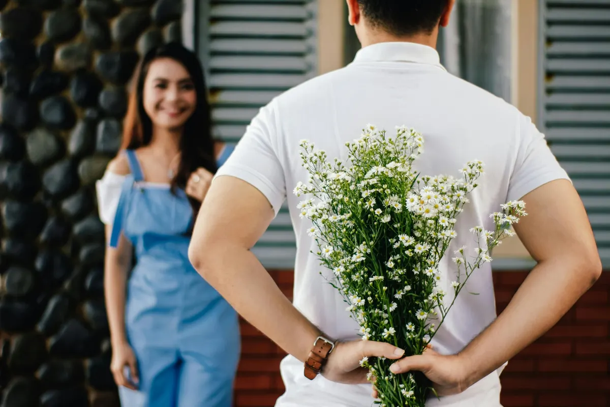 A couple reconnecting